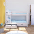 Compact Bunk Bed With A Pair Of Drawers White